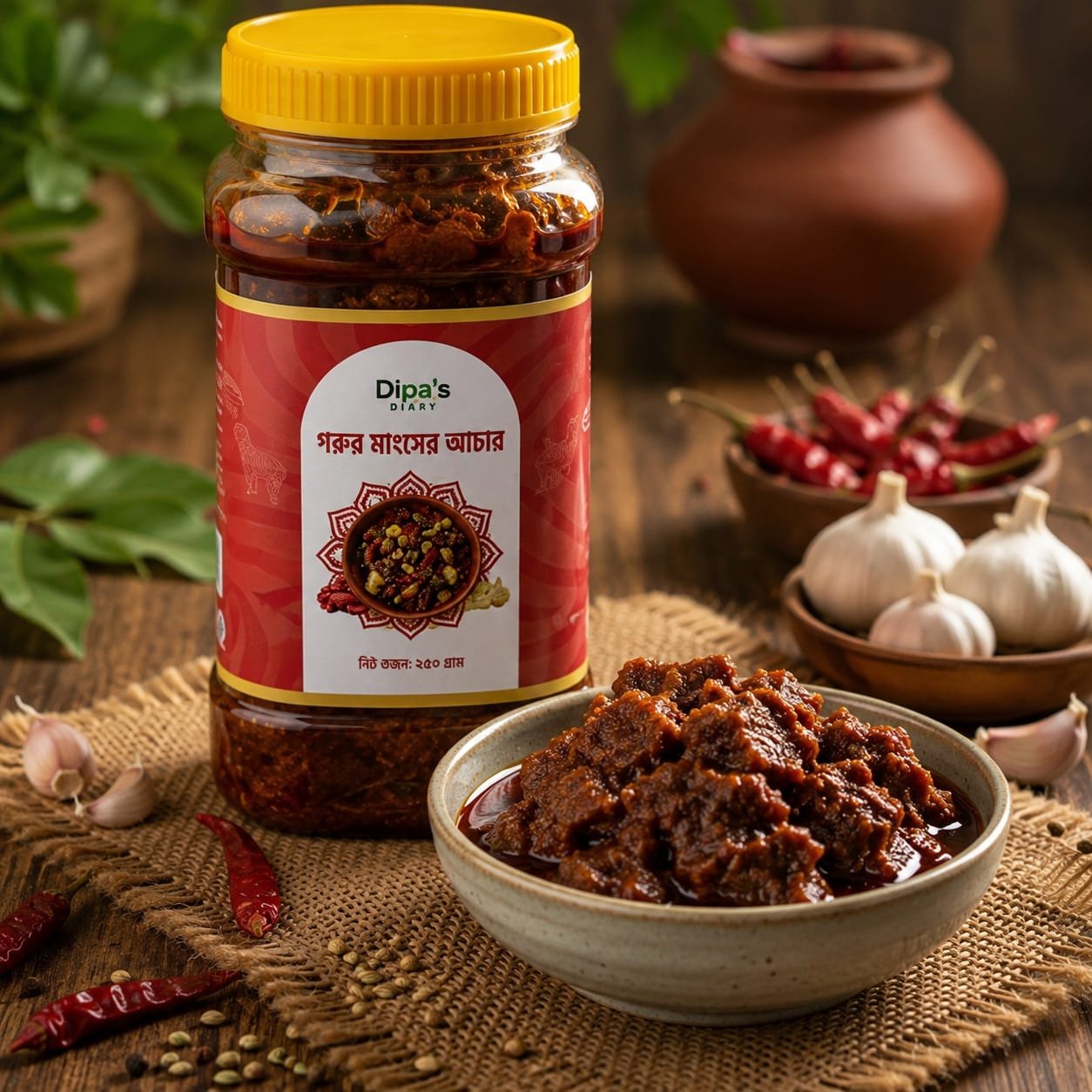 গরুর মাংসের আচার ৫০০ গ্রাম